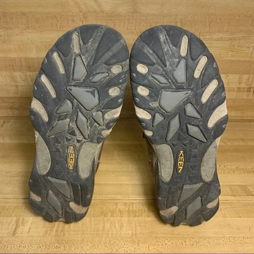 Keen Targhee II women Mid WP Hiking Boots Size 10 Black Flint Stone 1004114